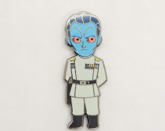 Grand Admiral Thrawn Hard Enamel Pin | Star Wars Rebels Inspired Pins Hera Syndulla Kalikori Ahsoka