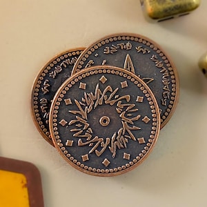 Huttese Bronze Wupiupi | Sabacc Credit Solid Metal  | Solo Hutt Star Wars Poker Chip