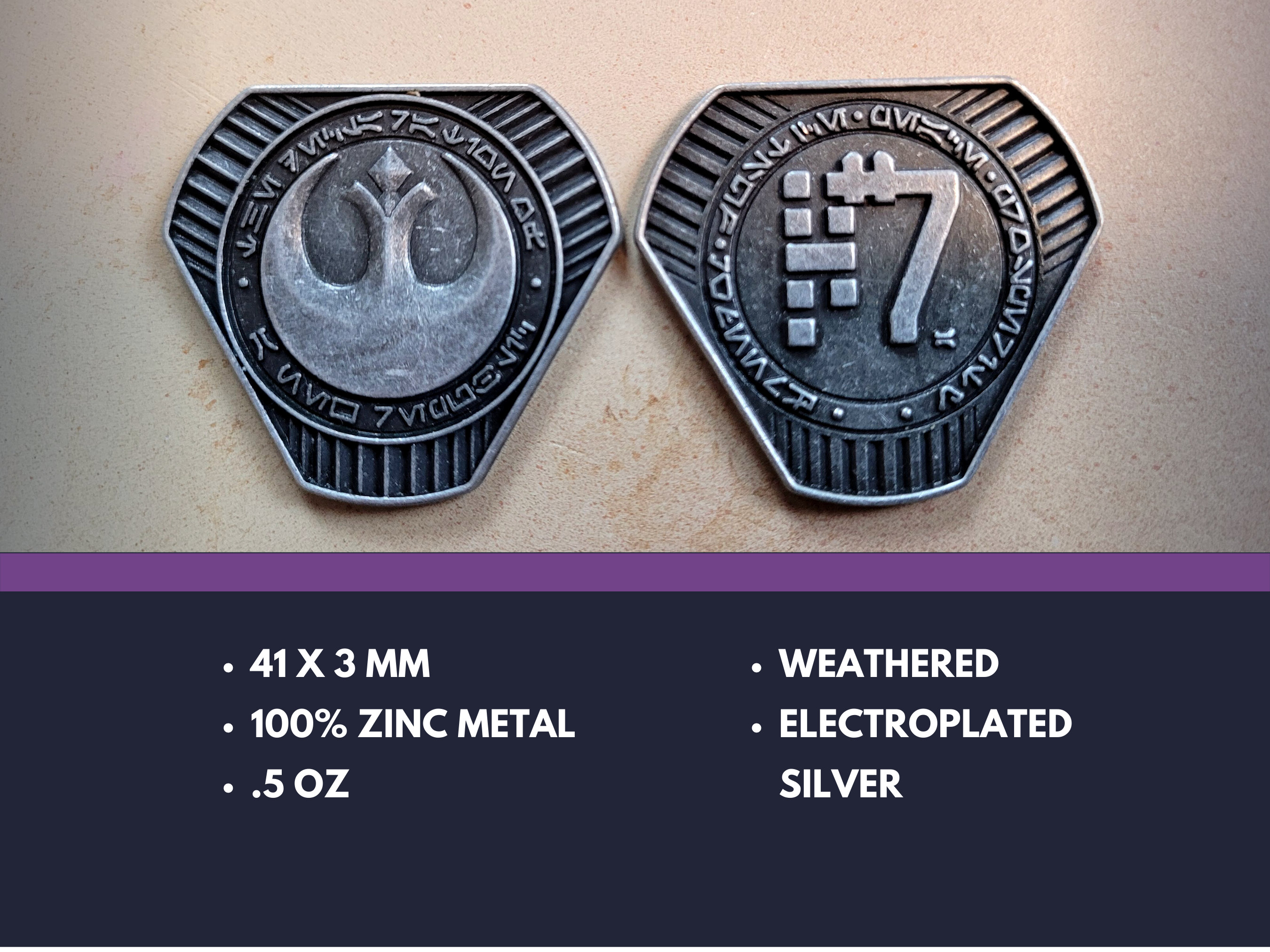Galactic Credit Sample Set Solid Metal | Sabacc Imperial