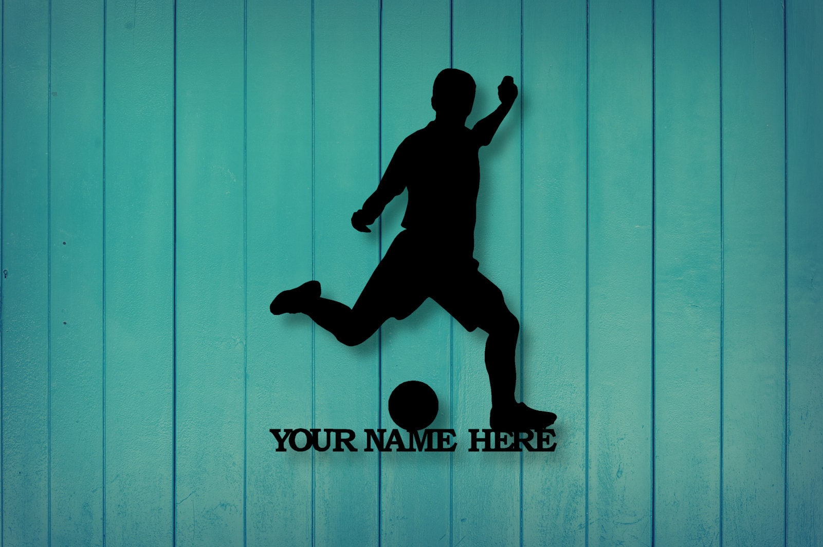 Metal Soccer Player Sign Customizable Soccer Sign Great Etsy