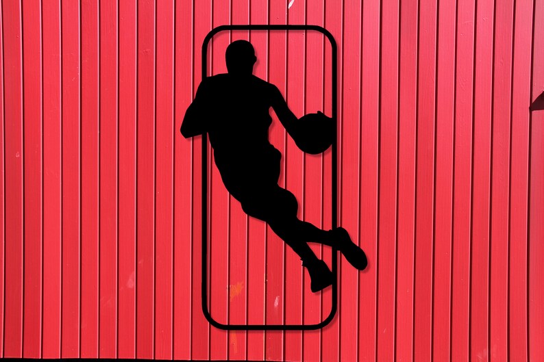 Metal Basketball Decoration Concept Logo Sign Metal Kobe Inspired Basketball sign