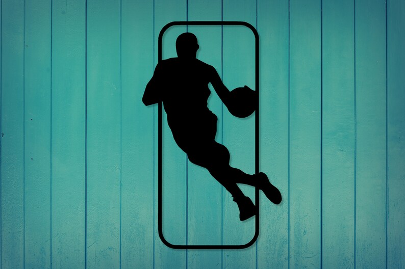 Metal Basketball Decoration Concept Logo Sign Metal Kobe Inspired Basketball sign
