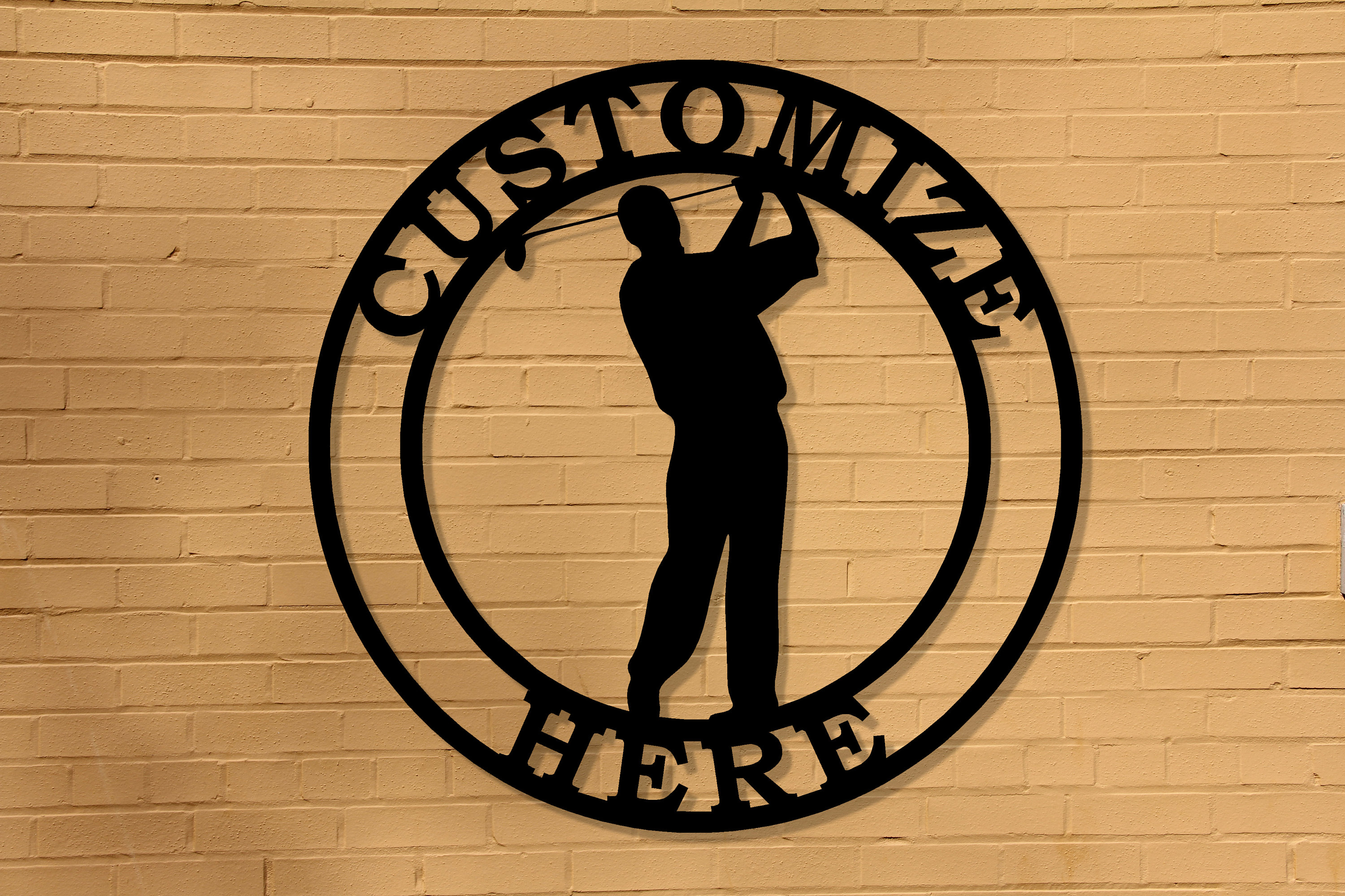 Customizable Metal Golf Sign Personalized Golfing Decor Etsy UK