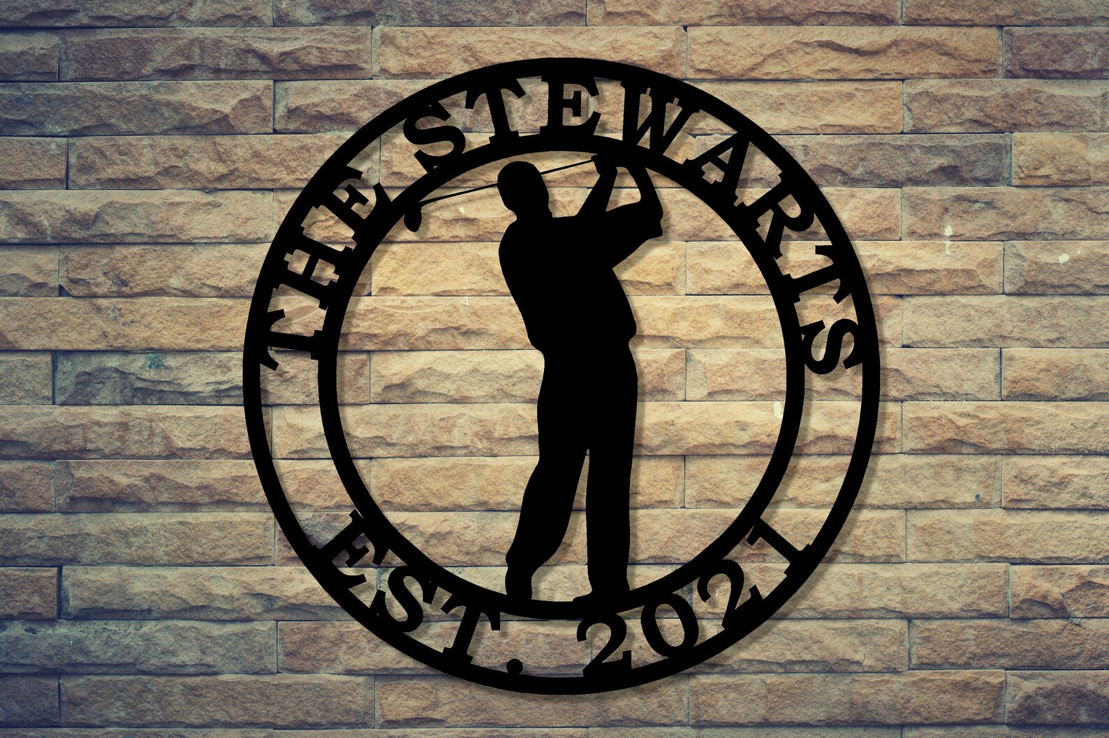 Customizable Metal Golf Sign Personalized Golfing Decor Etsy UK