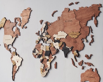 Map Wall Decor Etsy