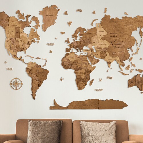Map of United States Print Travel Map United States Map | Etsy