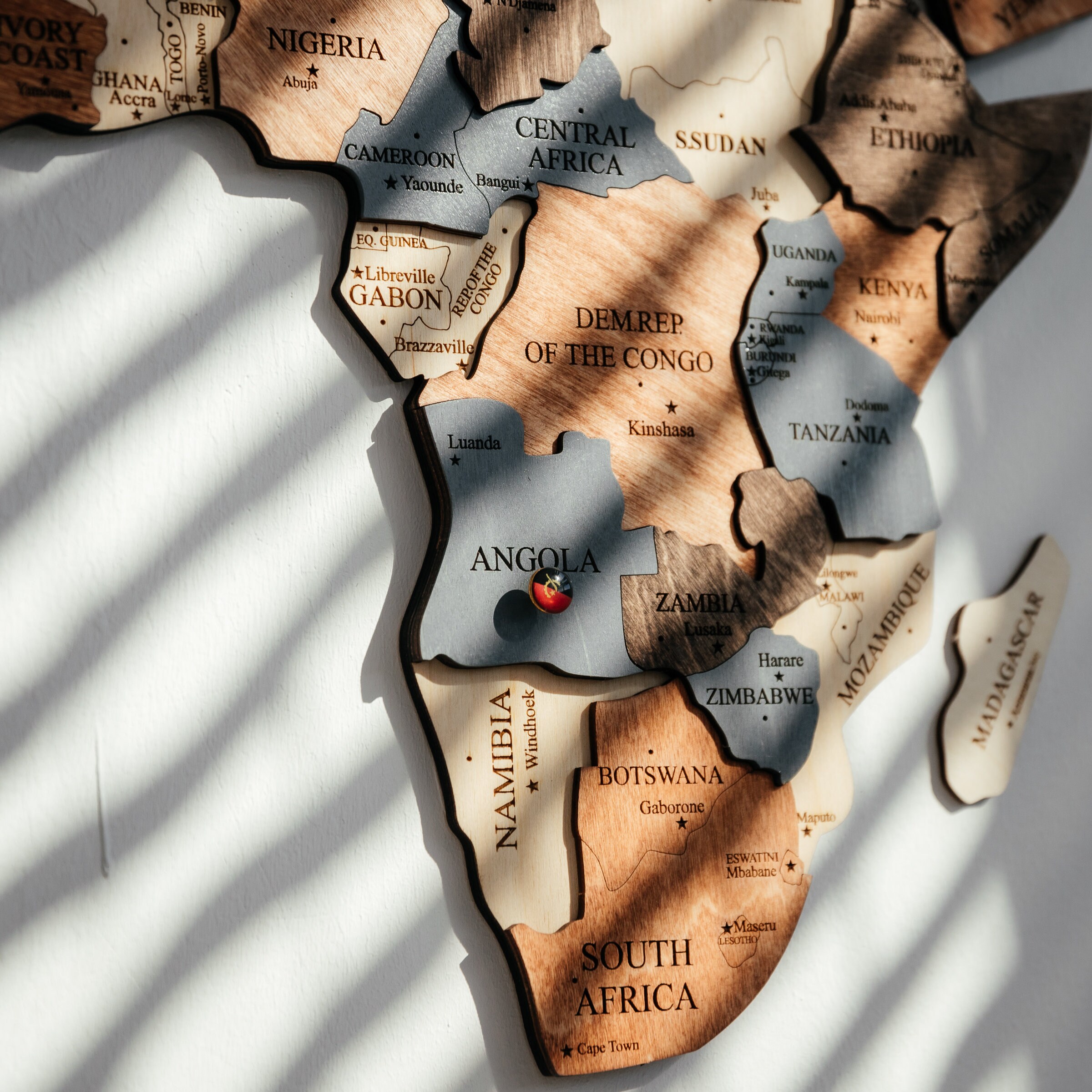 Wood Wall Art Wall World Map Wooden World Map Wood Anniversary | Etsy