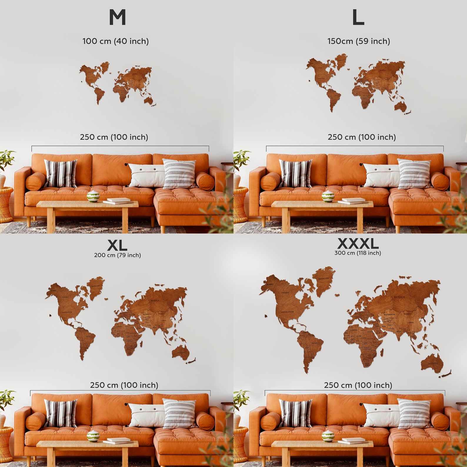 World Map Wall Art Wood Wall Art Rustic Wall Map Wood Map Push | Etsy