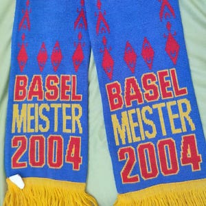 Vintage FC Basel Fan Champion Scarf 2004