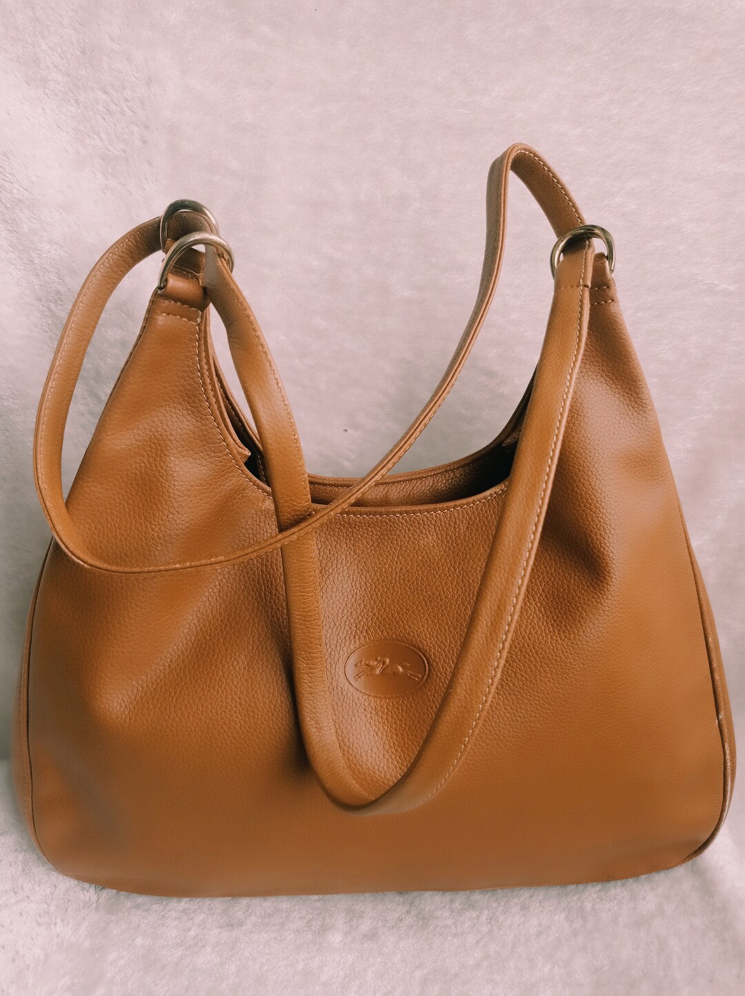 Longchamp Leather Shoulder Bag Etsy