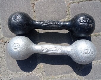 Sport Vintage Dumbbells Set USSR of 2 X 3 Kg Etsy