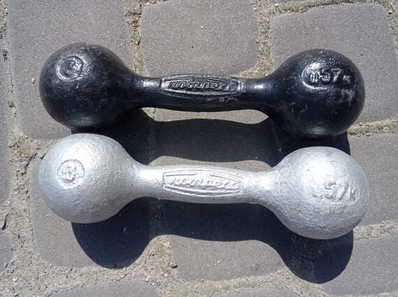 Old school dumbbells hotsell