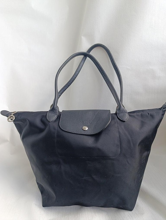 Longchamp Modele Depose Nylon Bag Black - Etsy