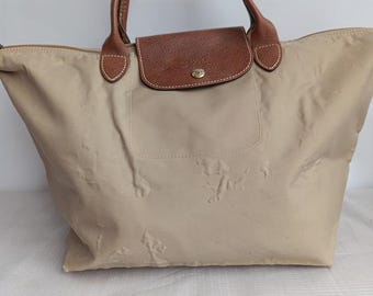 Bolso tote Longchamp para mujer gris