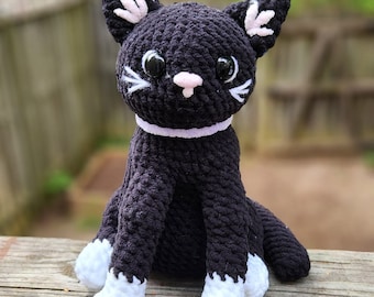 Patrón de gato esmoquin de ganchillo PDF