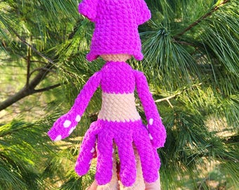 Patrón de crochet en PDF: Chica Calamar