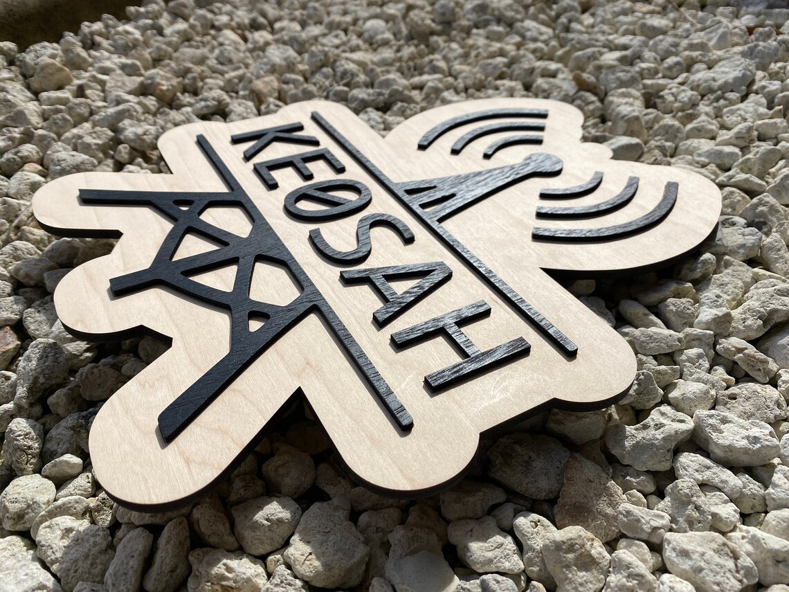 HAM Radio & Amateur Radio Call Sign... Sign Laser Cut and | Etsy