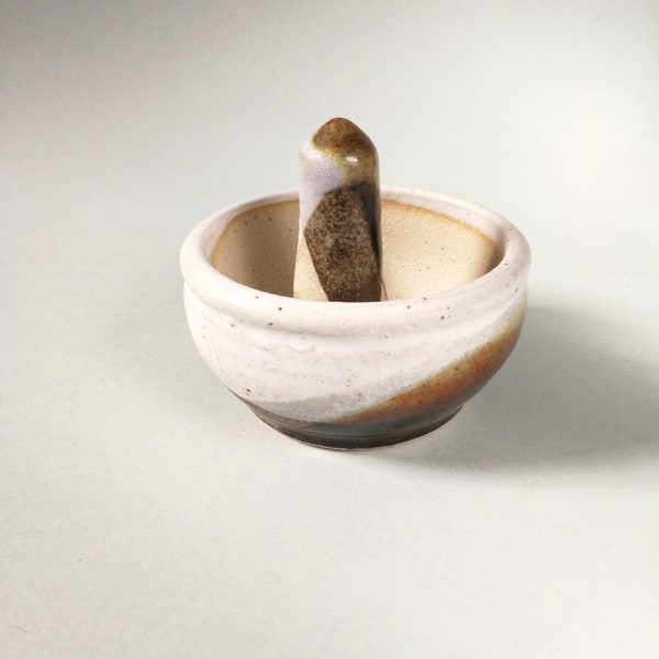 Ceramic Pestle and Mortar, Handmade