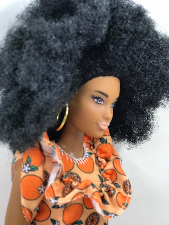 black barbie dolls with natural hair