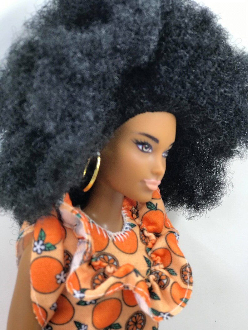 Exotic Orange Blossom Natural Hair Barbie Doll Photo Etsy
