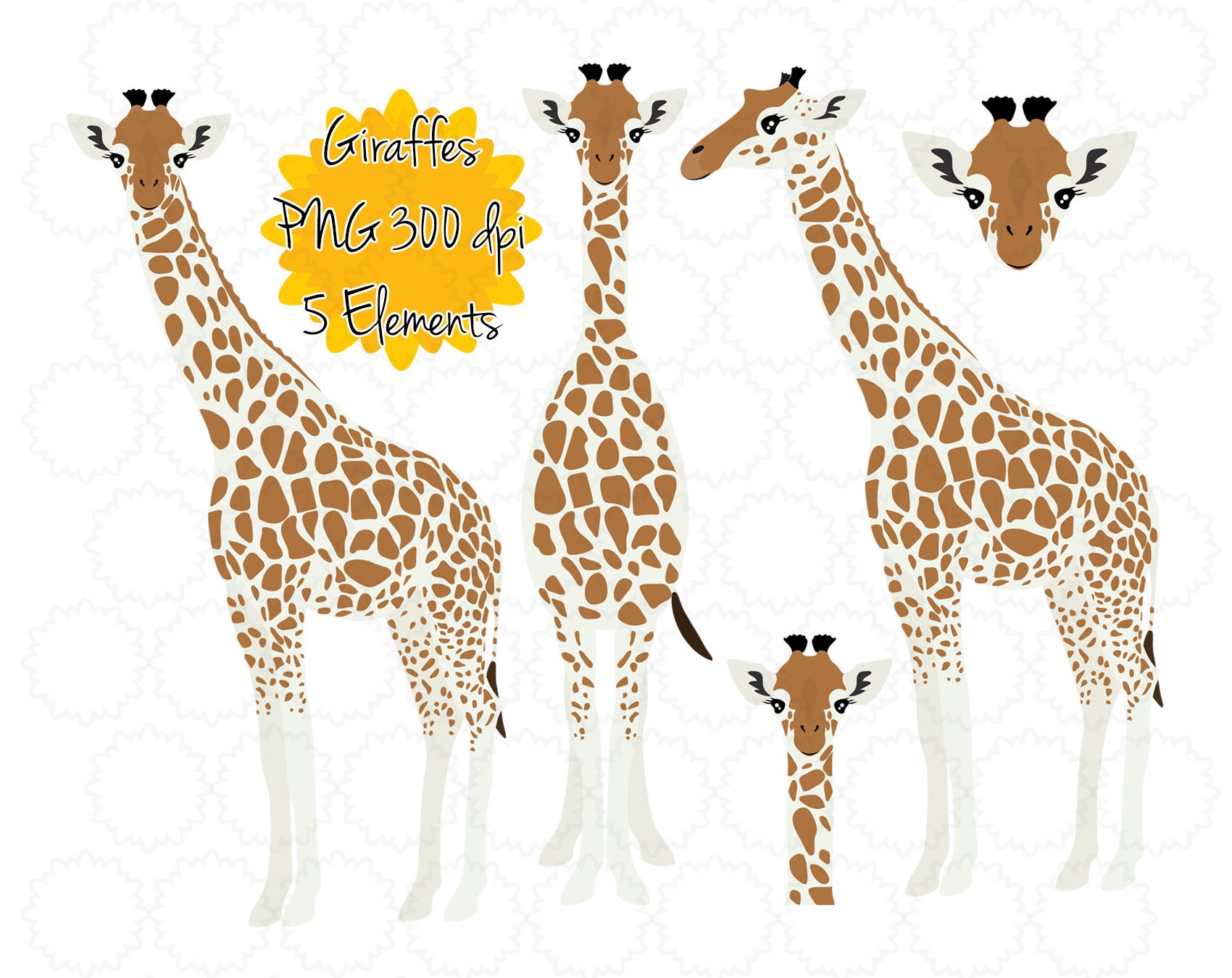 Giraffe Clipart Pngs