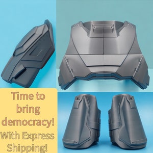 Free Express Shipping! 3D Printed Helldivers  B-01 Tactical Armor Set  Replica for Cosplay and Collectibles