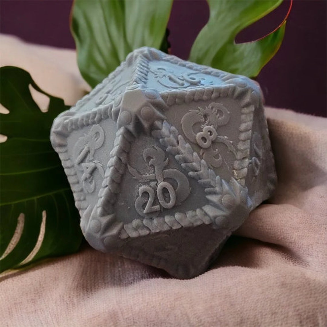 3D Printed D20 Popcorn Bucket Replica, Dungeons and Dragons Popcorn Holder, Tabletop Game Night