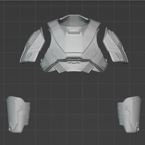 Free Express Shipping 3D Printed Helldivers B-01 Tactical Armor Set Replica for Cosplay and Collectibles image 2