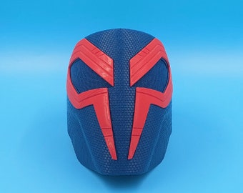 3D Printed Spiderman 2099 Miguel O'Hara Helmet Replica for Cosplay and Collectibles Spiderman Spiderverse