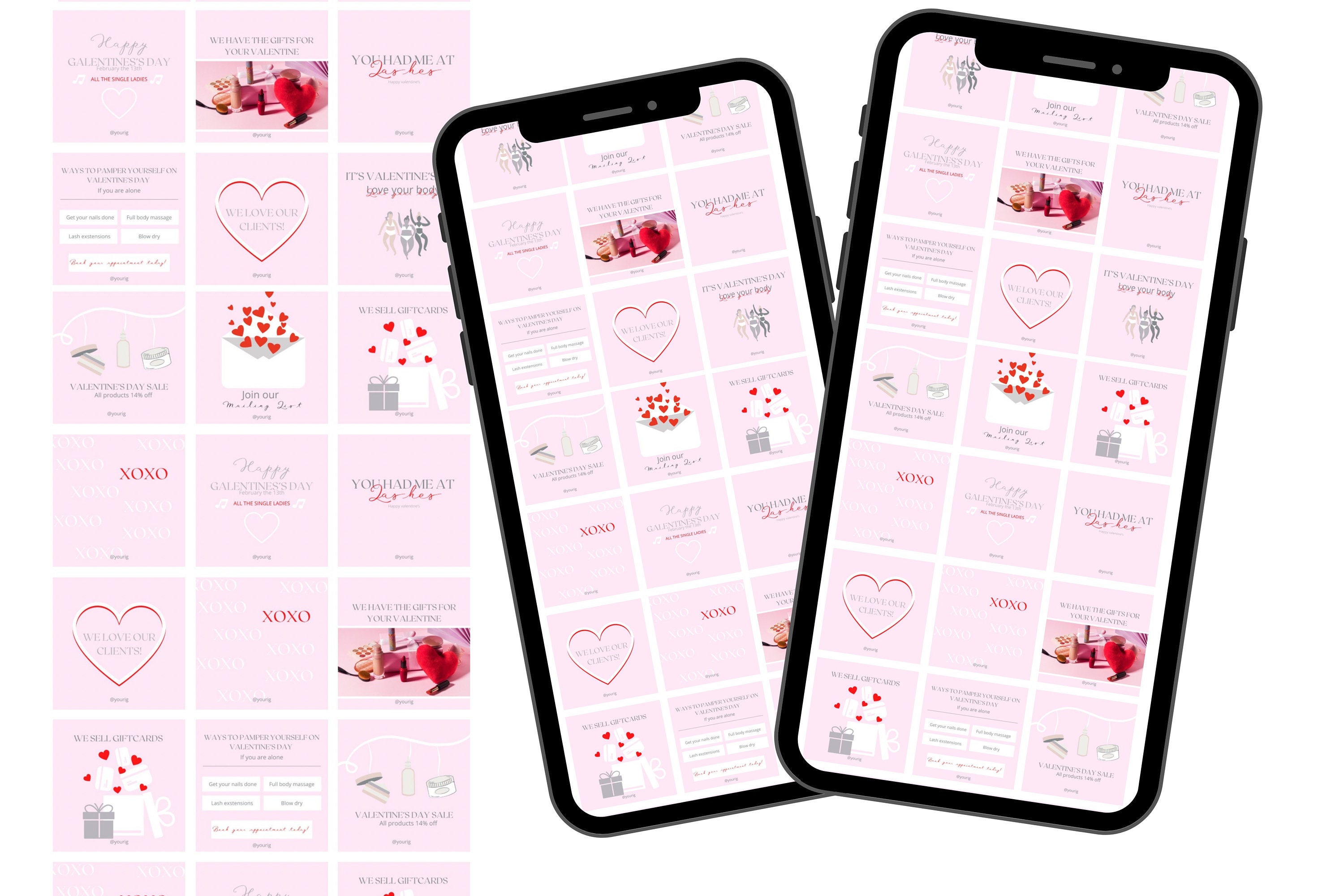 10 Editable Beauty Business Instagram Templates Canva - Etsy