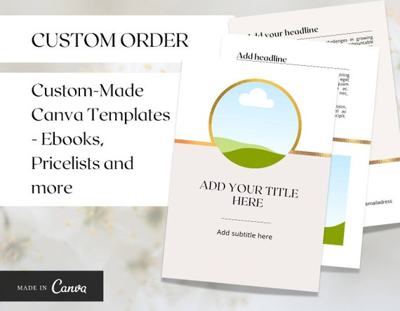 Canva Booklet Template Canva Leaflet Booklet Pdf Leaflet | Etsy