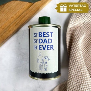Garlic oil "Best Dad Ever", gift for dad for Father's Day / birthday, barbecue gift, father gift for grilling, for meat, pizza