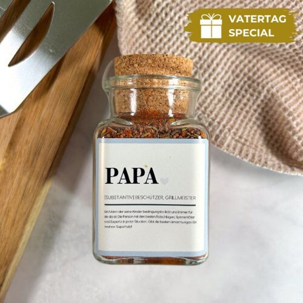 Papa Gewürz / Geschenk für Vatertag / best dad ever