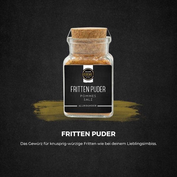 Fritten Puder / Gewürzsalz / Pommes Salz / Pommes Gewürz / Pommes Geschenk