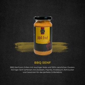 BBQ Senf / Geschenk für Papa / Männer Geschenk zum Grillen