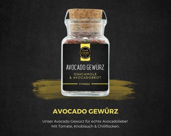 Avocado Gewürz / Gewürz für Avocadobrot / Avocado Geschenk / Geschenk vegan / vegetarische Küche