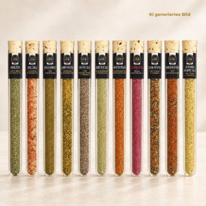 Gewürze im Reagenzglas – Spice Tube Geschenk | Adventskalender befüllen | Wichtelgeschenk