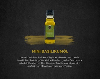 Mini basil oil / Advent calendar filling / Secret Santa gift / Small Christmas gift