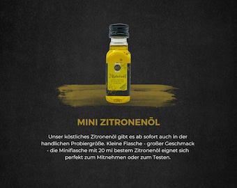 Mini Zitronenöl Gewürzöl / Adventskalender Füllung / Wichtelgeschenk / Nikolausgeschenk / kleines Weihnachtsgeschenk