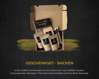 Geschenkset Waffeln mit Rezeptheft