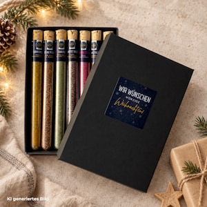 Coffret cadeau d'épices – 7 épices en tubes à essai