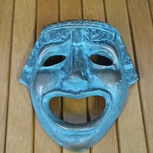 Vintage Theater Bronze Greek Mask 2