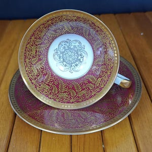 Beautiful Porcelain Cup and Saucer Tirschenreuth Bavaria Marked