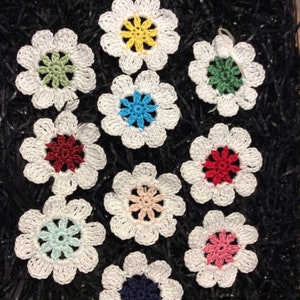 Crochet applications, Cotton daisy