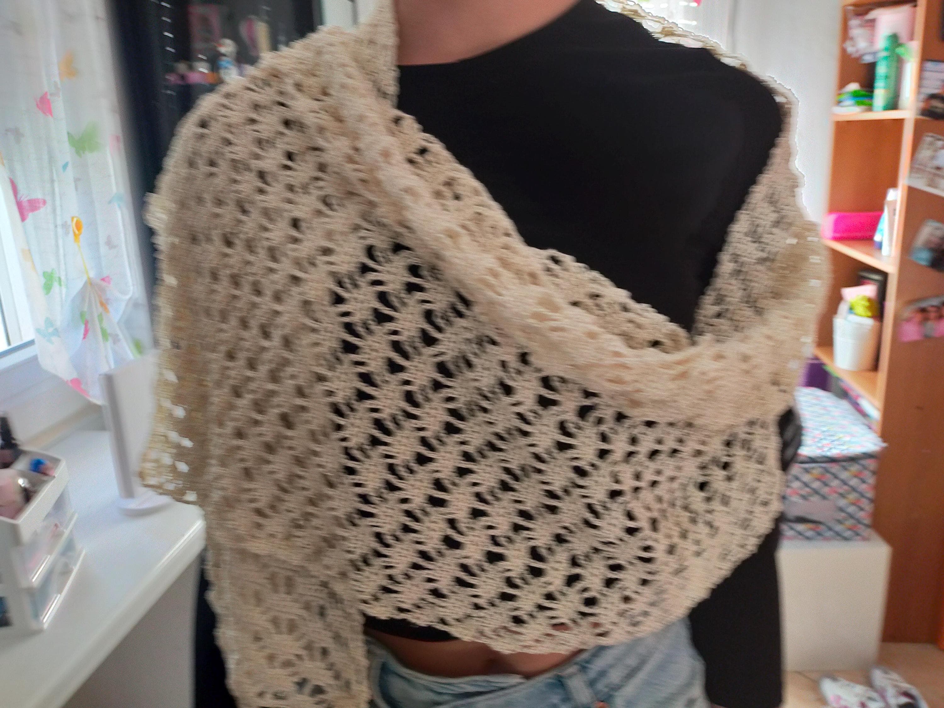 Sciarpa all'uncinetto sottile Italia