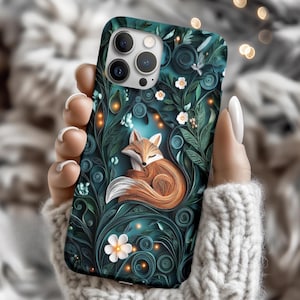 MagSafe 3D Fox and Enchanted Forest Phone Case – Glow-Inspired Design – For iPhone 14, 15, 16 Pro Max ps11316 iPhone 17
