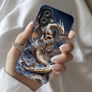 Mystical Dragon Phone Case - 3D Fantasy Art for iPhone 16 Pro Max, iPhone 15, Samsung S25 Ultra, Pixel 9, Galaxy S24, Android & More ps21241