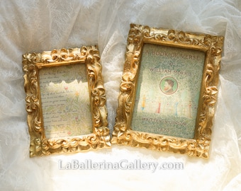 Italian Florentine frame wood gold baroque rococo Relief shabby chic wall decor Vintage rectangle wooden tabletop rectangle