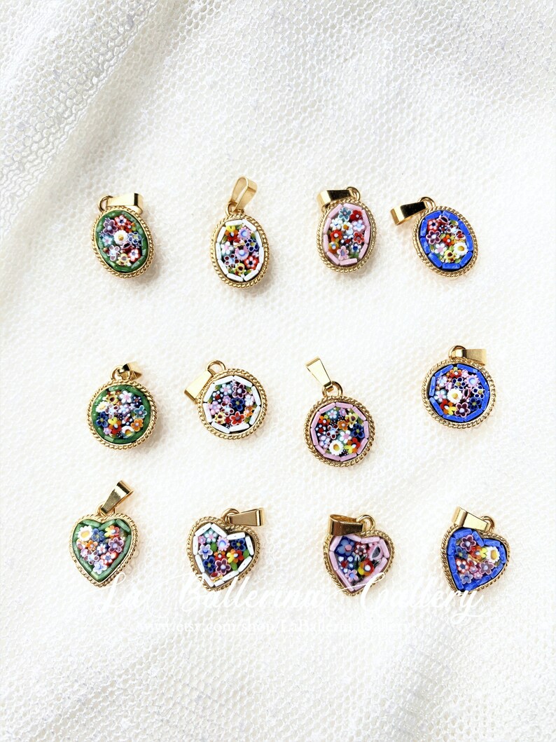 Italian Florentine Micro Mosaic Jewelry Pendant Byzantine Etsy