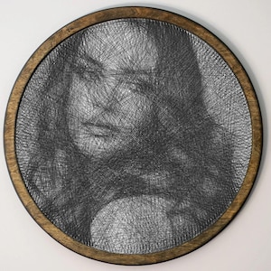 Single portrait, READY MADE, Personalized, string portrait, Custom portrait, Art from photo, Portrait from photo, Custom photo, Unique gift